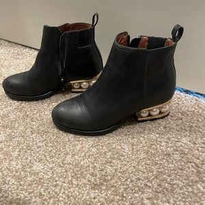 Jeffry Campbell Orlando Pearl Heel Booties